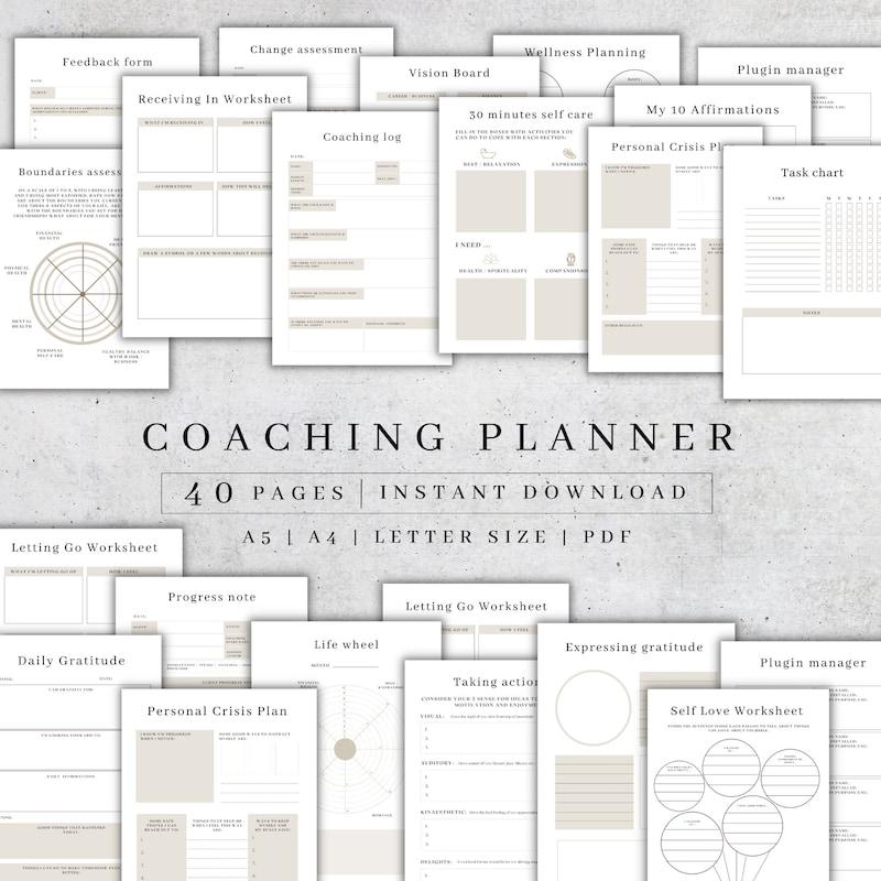 Life Coach Guide Template - Etsy