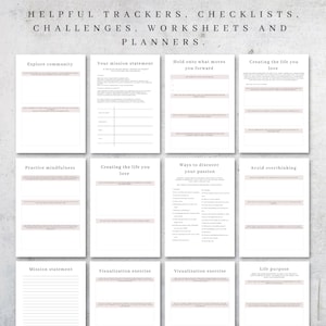 Find Your Passion Planner Printable | Life Coaching Pages | Digital ...