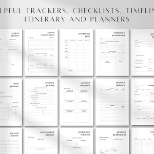 Product Launch Planner | Printable Business & Course Marketing (PDF A4 ...
