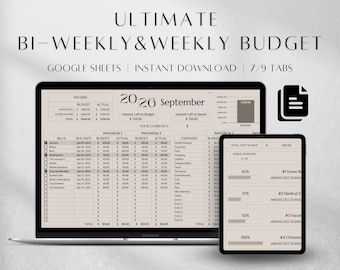 Zweiwöchentliche Budgettabelle (Google Sheets), Schuldenabbau-Sparplan, Budgetordner
