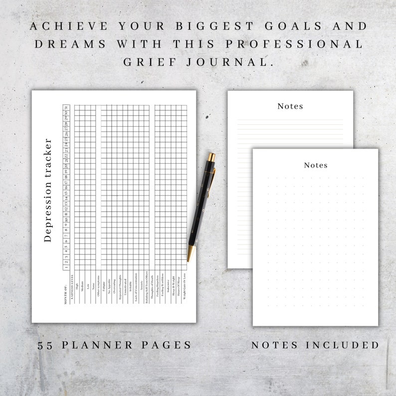 Printable Grief Journal | Healing Worksheet | Bereavement Journal ...
