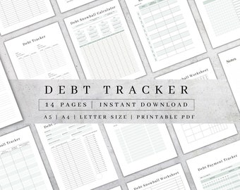 Printable Debt Repayment Tracker - Etsy
