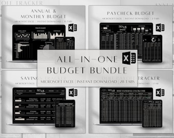 Personal Finance Planner Template | Excel Budget Spreadsheet Bundle | Personal Budget Planner | Financial Planner |Digital Finance Dashboard
