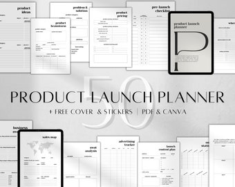 Digital Product Launch Planner | Course Marketing Plan | Printable Course Creation Planner | Course Launch Planner | Business Planner PDF A4