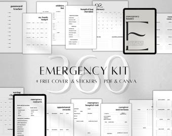 Emergency Preparedness Binder Printable | Family Survival Checklist | Financial Safety