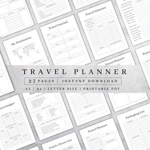 Reiseplaner Printable | Reisetagebuch | Urlaubsplaner | Reiseplaner | Digitaler Reiseplaner | Urlaubsplan | A4, A5 PDF