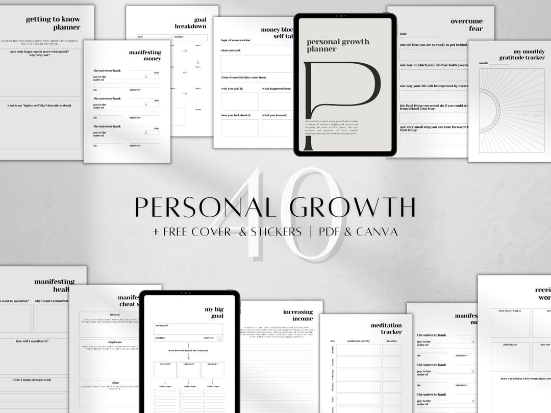 Personal Growth Journal Printable | Self-development Mindfulness ...