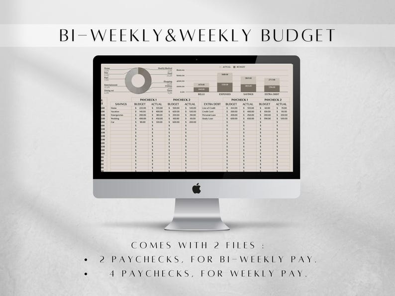 Paycheck Budget Spreadsheet | Biweekly Budget Template | Weekly Budget Template | Budget Spreadsheet Google Sheets | Bill Tracker image 4