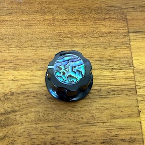 Natural Shell Nylon Bakelite Guitar Knobs | Iridescent Custom Tone Volume | Custom Made in Indiana by Rivertown Knobs
