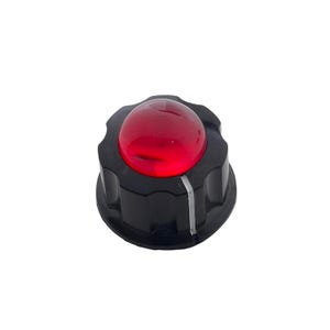 Perillas de guitarra con orbe brillante rojo caramelo / Diales luminosos personalizados / Volumen de tono llamativo / Hecho a medida en Indiana por Rivertown Knobs