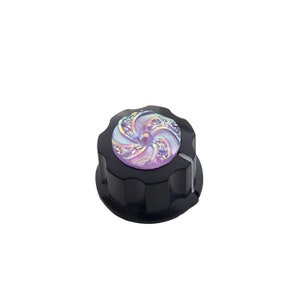 Lilac Resin Vortex Guitar Knobs | Visually Striking Design | Custom Made in Indiana by Rivertown Knobs