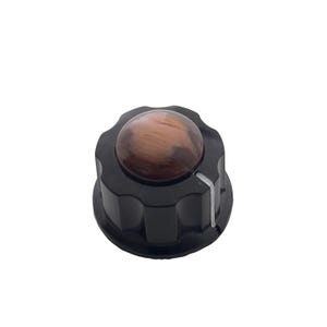 Beautiful Brown Hand Brushed Resin Guitar Knobs | Artistic Swirl Design | Custom Made in Indiana by Rivertown Knobs