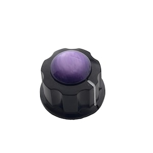 Beautiful Purple Hand Brushed Resin Guitar Knobs | Artistic Swirl Design | Custom Made in Indiana by Rivertown Knobs