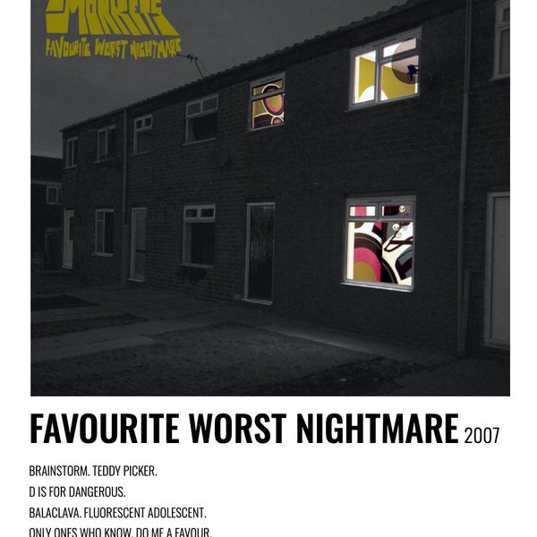 Arctic Monkeys minimalist album prints 6x4"