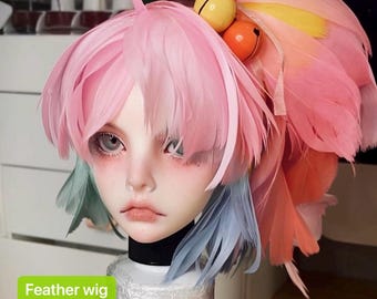 Peluca BJD personalizada: mohair, sintética, de plumas y para cosplay. Por favor, envíame un mensaje directo antes de realizar tu pedido. ¡Solo muñecas auténticas!