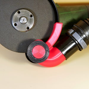Angle grinder dust collector attachment for 125mm disc | 3D printed PETG plastic