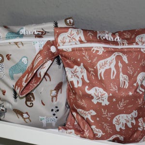 Personalisierbares Wetbag Set 18x25cm I Nasstasche I Windeltasche I Periodenunterwäsche I Schwimmbeutel atmungsaktiv I wasserabweisend