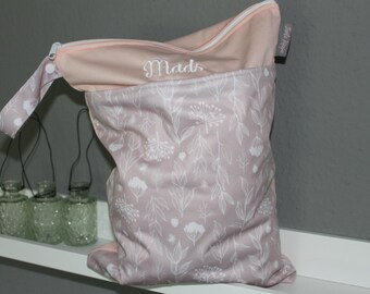 Personalized wet bag 30 x 40 cm | Wet bag | Daycare bag | Diaper bag | Period underwear | Gift | Baby swim bag | Water-repellent