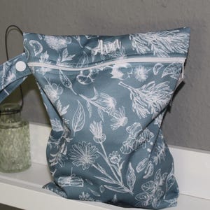 Personalisierbare Wetbag 18x25cm I Nasstasche I Windeltasche I Periodenunterwäsche I Schwimmbeutel atmungsaktiv und wasserabweisend