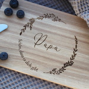 Breakfast board - Personalized boards - Gift for dad - Father&#39;s Day - Christmas - Wooden board - Cutting board - Birthday gift for dad