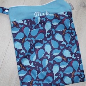 Wetbag personnalisable 30 x 40 cm sac étanche - sac de crèche I sac à langer - sous-vêtements menstruels I cadeau sac de bain bébé - déperlant