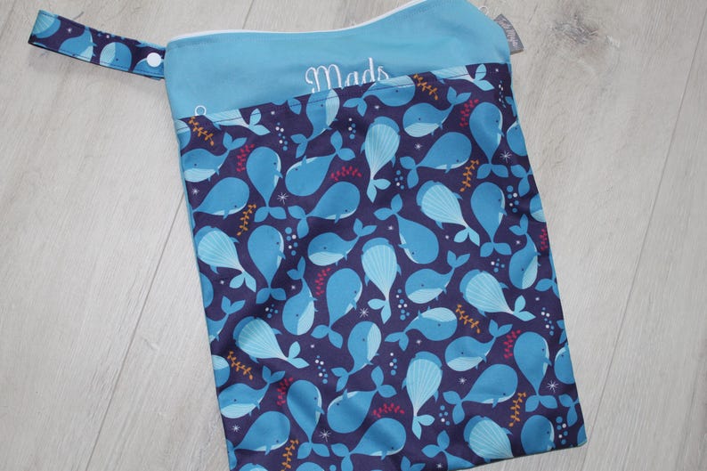 Personalizable Wetbag 30 X 40 Cm Wet Bag Daycare Bag I Diaper Bag