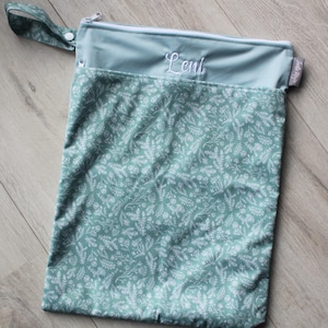 Personalisierbare Wetbag 30x40cm Nasstasche I Kita-Tasche I Windeltasche I Periodenunterwäsche I Geschenk I Schwimmbeutel I wasserabweisend