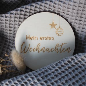 Mon premier Noël, Cartes d'étapes en bois, Naissance, Grossesse, Cadeau de baby shower, Cadeau de Noël, Nouveau-né