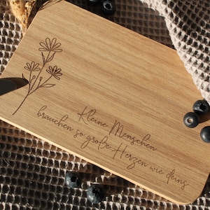 Breakfast board - Personalized boards - Gift for birthdays - Mother's Day - Christmas - Wooden board - Cutting board - Farewell gift for educators