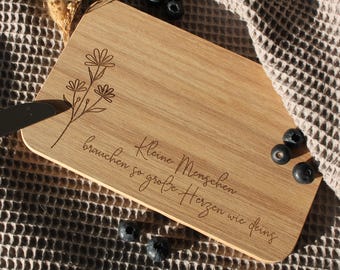 Frukostbräda - Personliga brädor - Present till födelsedagar - Mors dag - Jul - Träbräda - Skärbräda - Avskedspresent till lärare