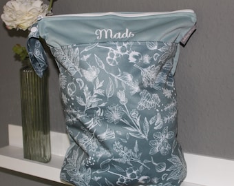Borsa impermeabile personalizzata 30 x 40 cm | Borsa impermeabile | Borsa per l'asilo nido | Borsa per pannolini | Biancheria intima per il ciclo | Regalo | Borsa da mare per neonati | Idrorepellente