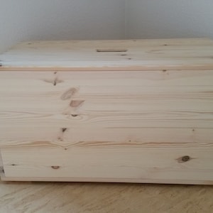 Wooden chest, seat chest, wooden box, firewood chest, laundry chest, solid pine