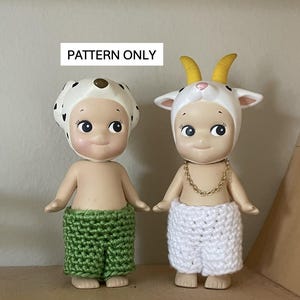 Sonny Angel Crochet Pants Pattern Trousers Shorts Diapers Quick No Sew