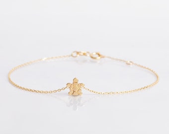 14K & 18K Gold Turtle Bracelet - Minimalist Sea Life Jewelry - Perfect Gift for Birthdays, Anniversaries, Beach Lovers, Graduation for Her