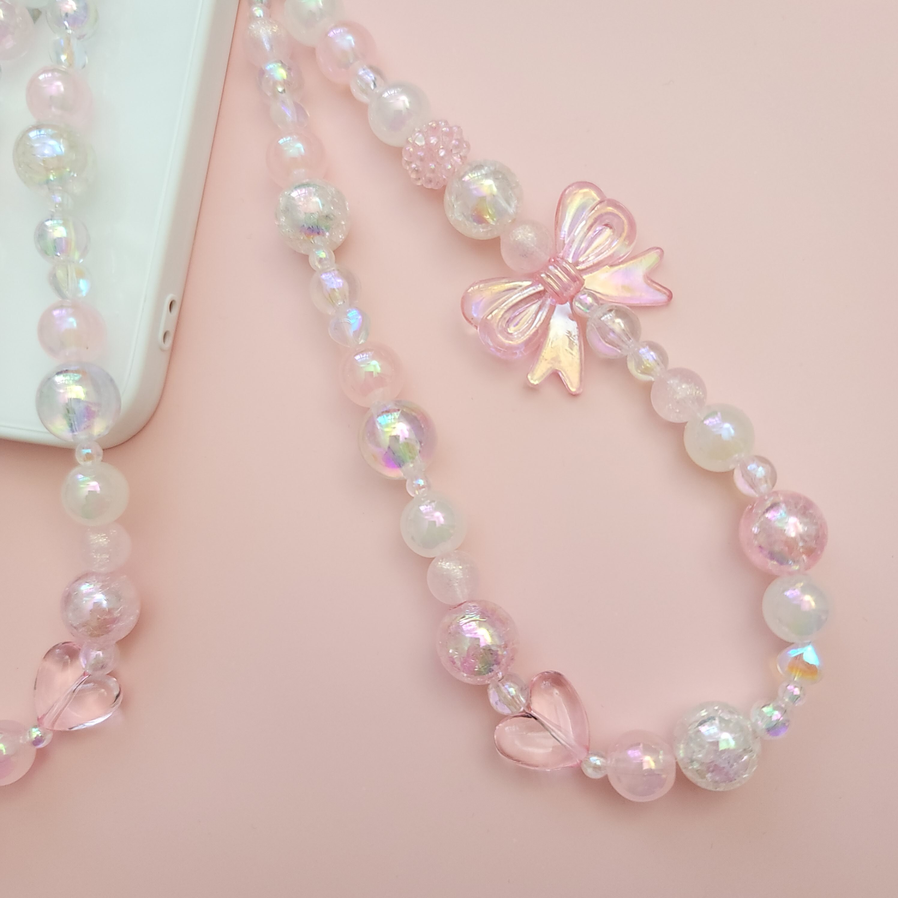 Pink Bow Tie Phone Charm Strap Phone Lanyard Phone Etsy Canada