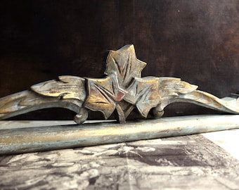 Wooden Pediment/ Architectural Salvage Wood/ Rustic Decor