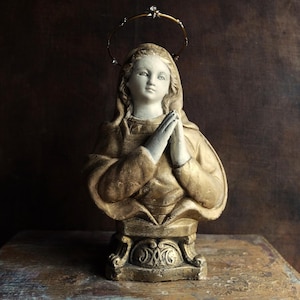 Popiersie Matki Boskiej/ Hiszpańska Sztuka Religijna/ Dekoracje Katolickie