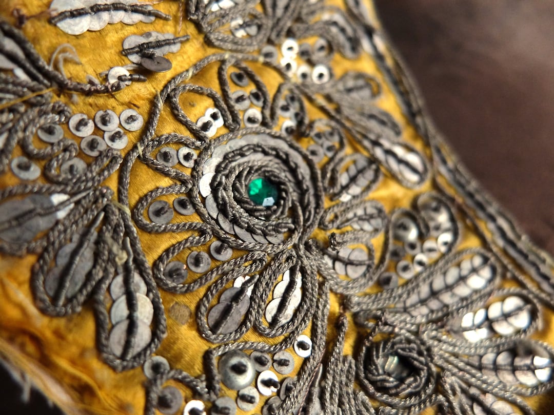 Antique Embroidered Applique/ Spanish Goldwork Embroidery, Etsy