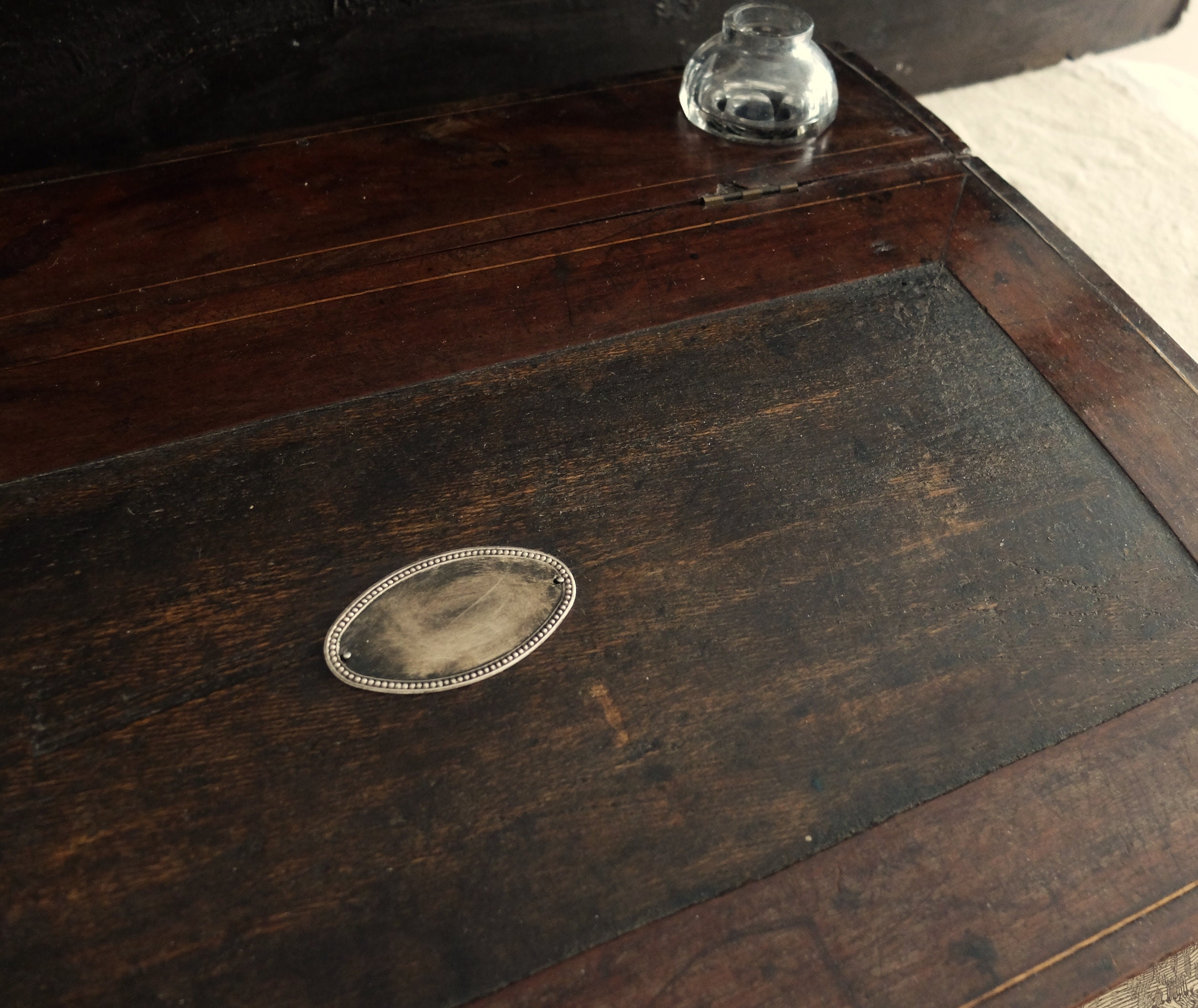 Antique Letter Writing Desk Stationery Box/ Wood With Etsy