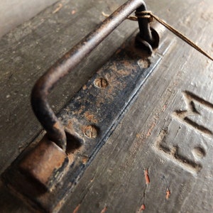 Antique  Tools Box/ Wooden Storage Box/ Rustic Box with Key
