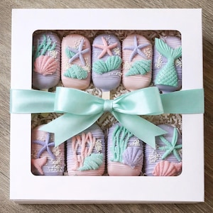 Mermaid Birthday Party Dessert Box | Under the Sea Treat Box | Mermaid Party Sweets