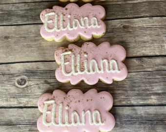 Customizable Name Cookies