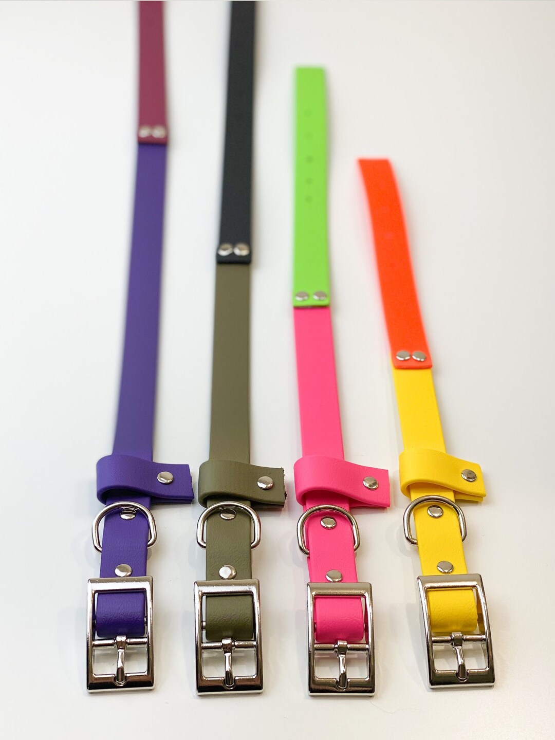 Create Your Own Twotone Biothane Dog Collar Custom Dog Etsy