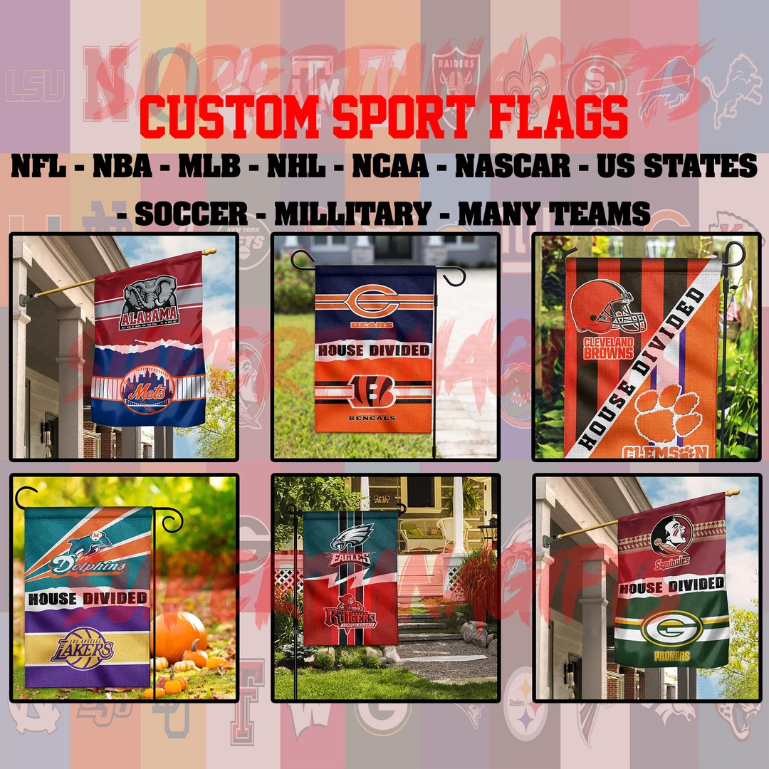 Custom Sport Flag, Custom College Football Flags, Custom 1 2 3 4 5 6