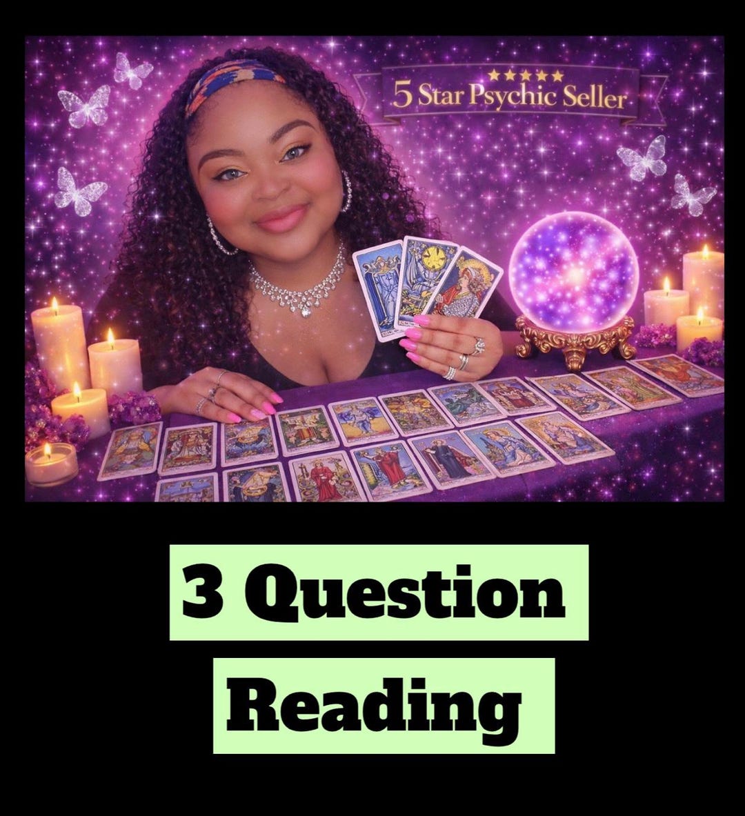 3 Question Tarot Reading, Same Day Psychic Guidance (love, Career, Job ...