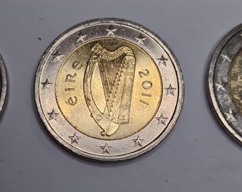 2011年 2ユーロ硬貨 ハープデザイン アイルランド 2ユーロ硬貨 2002