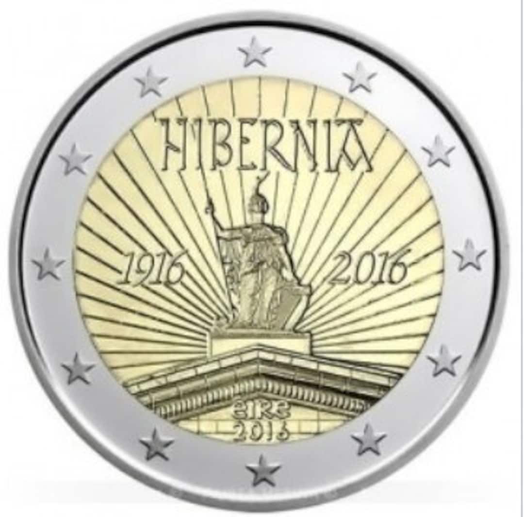 Pièce de 2 Euro IRLANDE 2016Hibernia / pièce commémorative / Etsy France