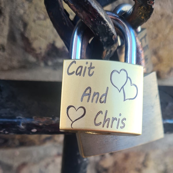 Custom Personalized Padlock, Engraved Padlock