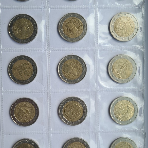 2 euro coin collection 30 pcs