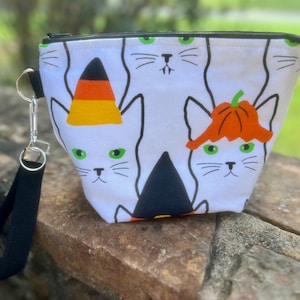 On the Prowl! Knitting Project Bag, Crochet Zippered Pouch, Yarn Sock Tote